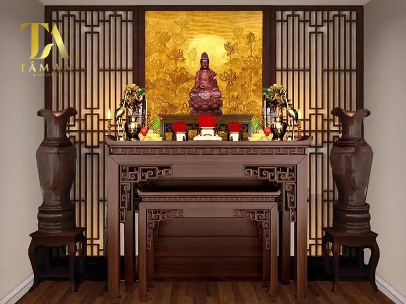 Hình ảnh kích thước bàn thờ lỗ ban