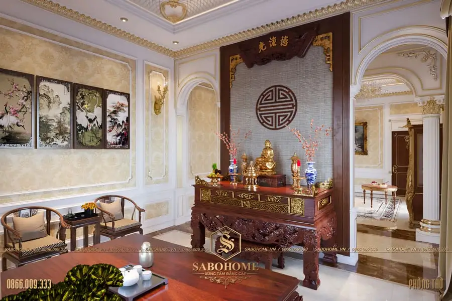 Hình ảnh hướng và vị trí đặt bàn thờ