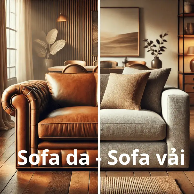 Sofa da và sofa