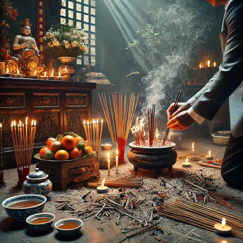 Văn khấn bao sái bàn thờ