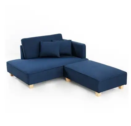 Sofa gỗ tự nhiên 2 chỗ với đệm ngồi êm ái