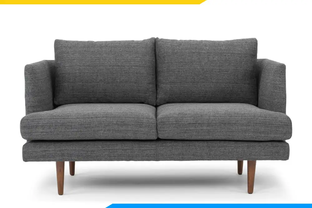 Sofa góc mini bọc nỉ cho phòng khách nhỏ hiện đại