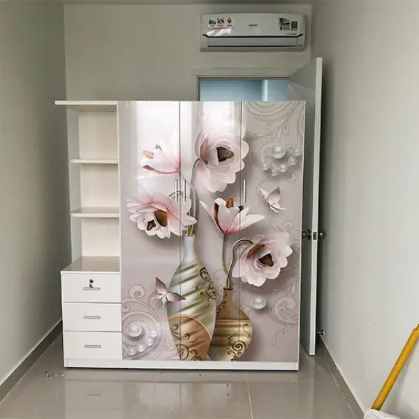 Tủ nhựa lắp ghép in hình 3D dành cho bé