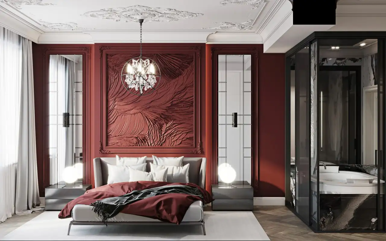 Màu đỏ rượu vang (burgundy) là biểu tượng của đam mê và sự lãng mạn