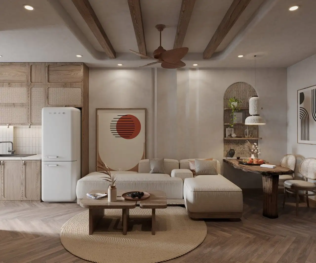 Thiết kế nội thất chung cư mini hợp với cung mệnh phong thuỷ