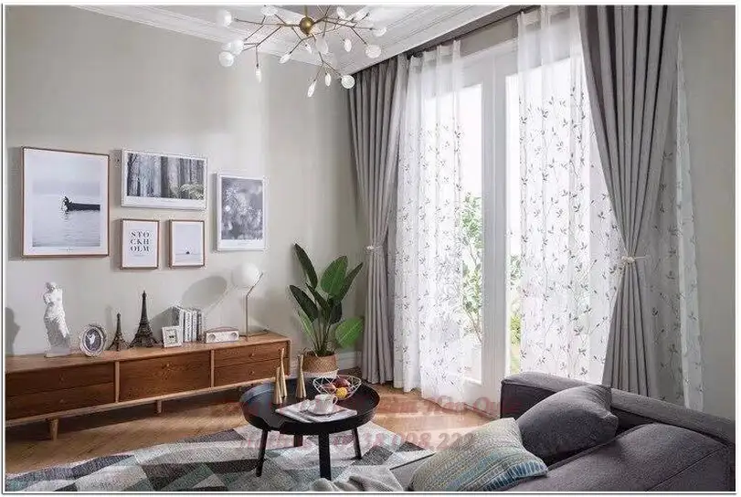 Rèm vải voan hai lớp mang lại cảm giác bay bổng, thoáng đãng