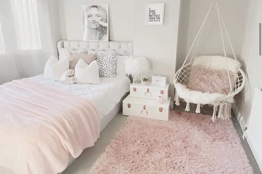 Phòng ngủ là nơi các cô gái thư giãn, nghỉ ngơi, thể hiện bản thân