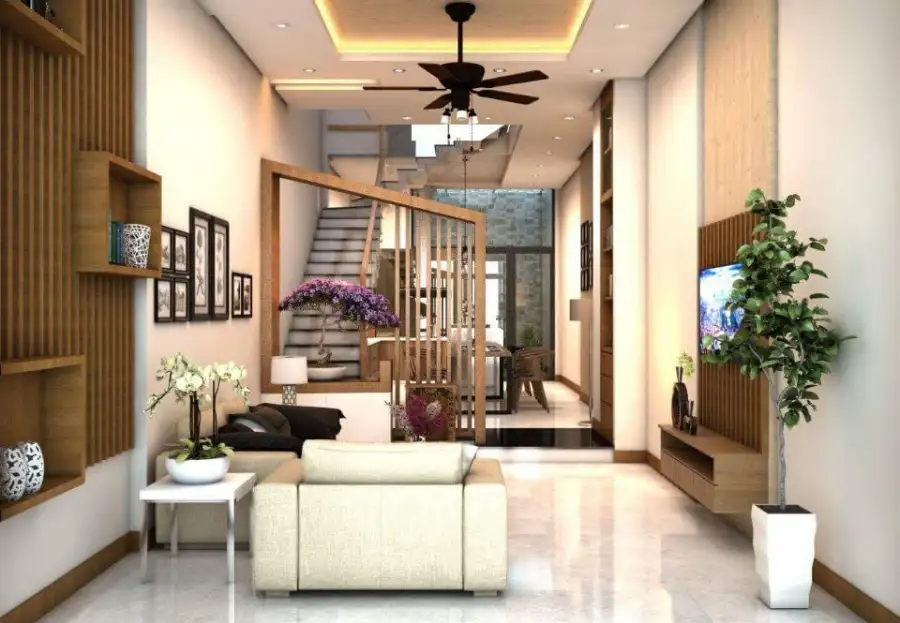 Nhà phố 3 tầng thường có diện tích sàn từ 30-60m²