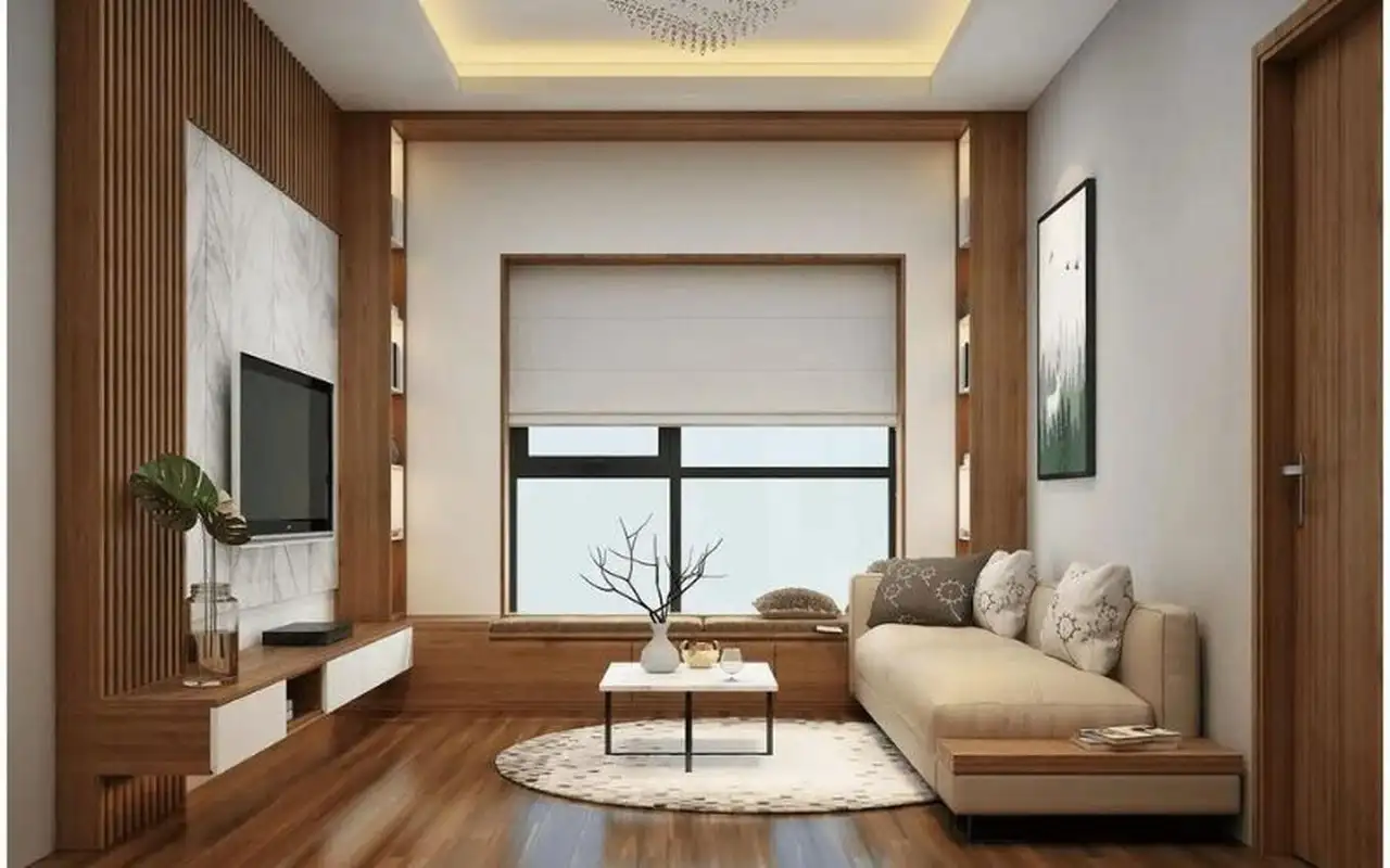Phòng khách hiện đại cho căn hộ chung cư