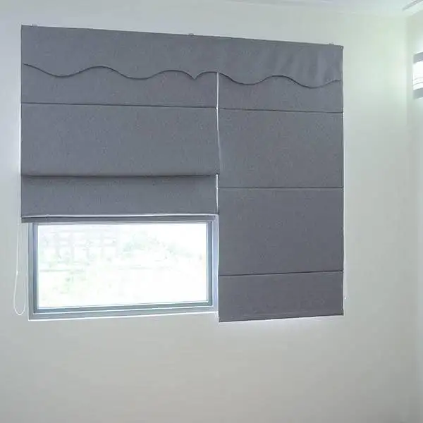 Rèm Roman thiết kế gấp nếp hiện đại phù hợp với phòng nhỏ