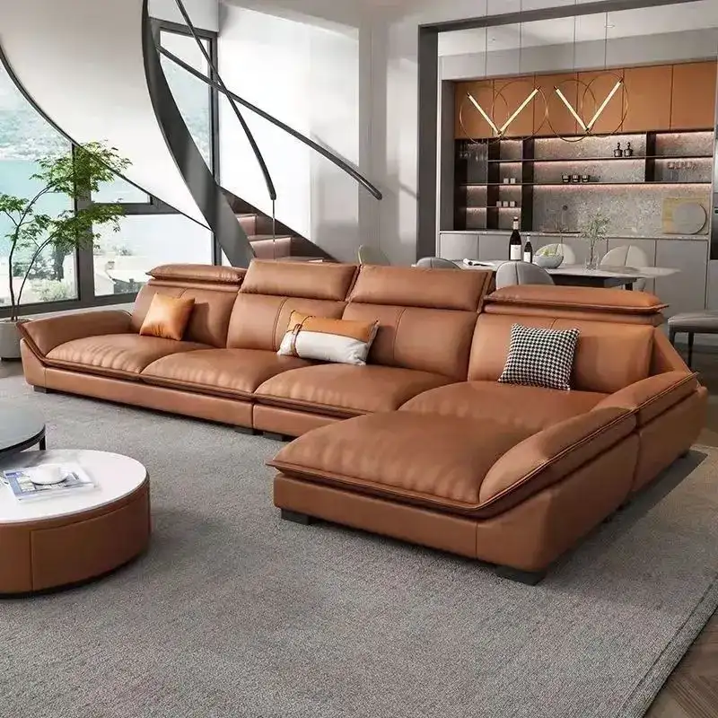 sofa góc chữ L tận dụng tối đa diện tích và đảm bảo sự sang trọng