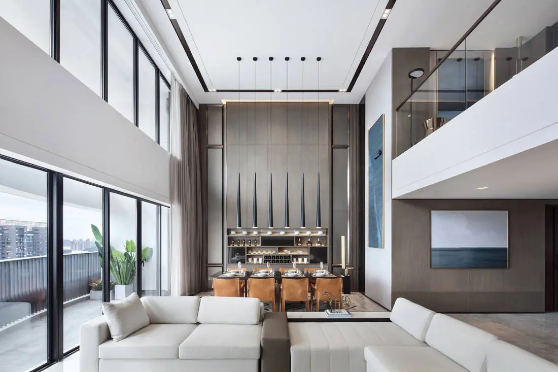 Phòng khách Penthouse với sự sang trọng, sự quý phái, sang trọng