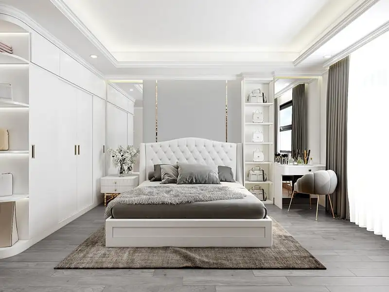 Phòng ngủ 20m2 cho vợ chồng ấm cũng và lãng mạn