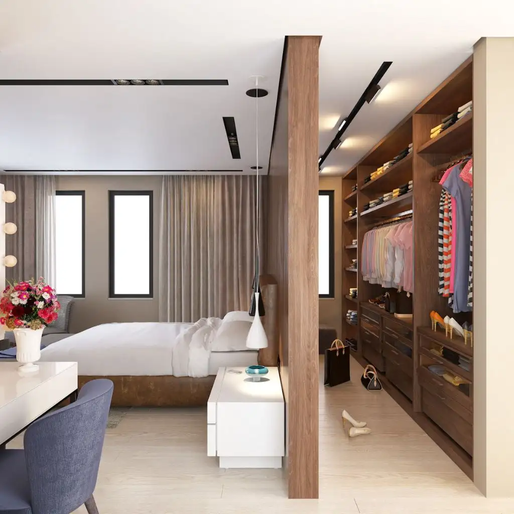 Tích hợp phòng thay đồ tạo góc thời trang tiện lợi