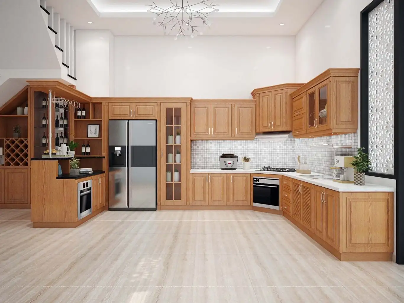 Hướng dẫn cách chọn tủ bếp phòng bếp sang trọng cho gia đình