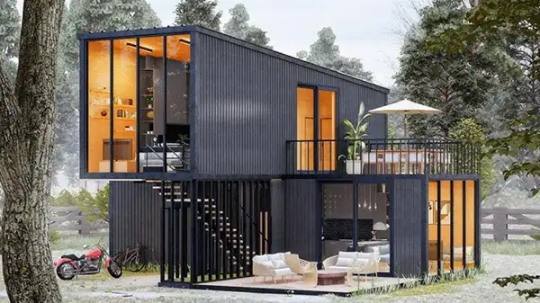 Thiết kế nhà container khung thép nhẹ hiện đại, tiết kiệm và độc đáo