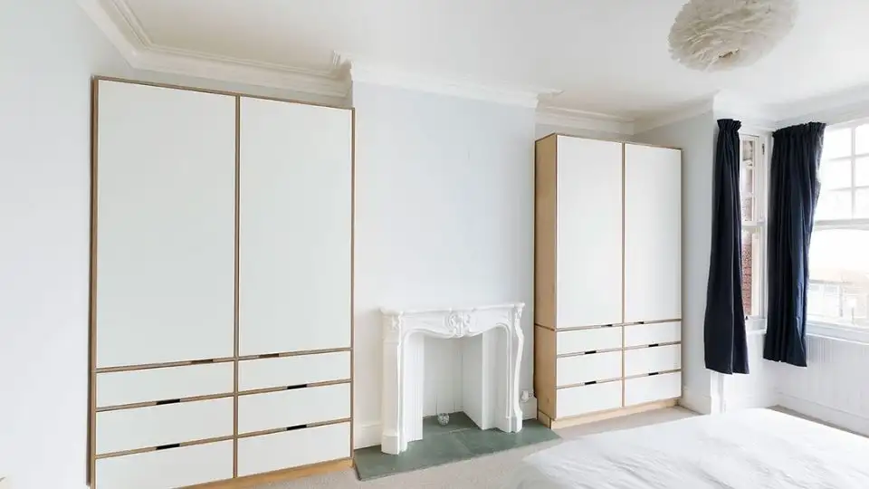 Tủ quần áo gỗ Plywood tự nhiên, bền đẹp, phong cách hiện đại